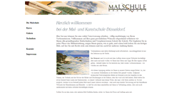 Desktop Screenshot of malschule-duesseldorf.de